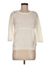 Knitted & Knotted 100% Cotton Ivory Pullover Sweater Size M - photo 1