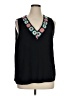 Allegra K 100% Polyester Black Sleeveless T-Shirt Size XL - photo 1
