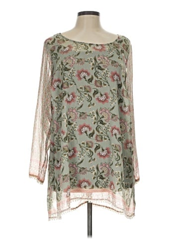 One World 3/4 Sleeve Blouse (view 1)
