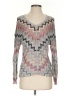 White House Black Market Chevron-herringbone Silver Pullover Sweater Size XS - photo 1