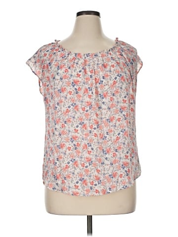 LC Lauren Conrad Short Sleeve Blouse (view 1)