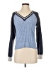 Central Park West Color Block Blue Pullover Sweater Size XS - photo 1