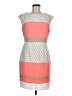 Studio One Color Block Orange Cocktail Dress Size 8 - photo 1