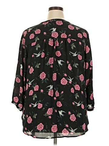 Torrid 3/4 Sleeve Blouse (view 2)