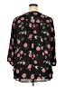 Torrid Floral Black 3/4 Sleeve Blouse Size 3X Plus (3) - photo 2