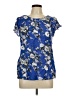 Wallis 100% Viscose Blue Short Sleeve Blouse Size 10 - photo 1