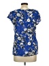 Wallis 100% Viscose Blue Short Sleeve Blouse Size 10 - photo 2