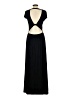 Venus Solid Black Casual Dress Size L - photo 2