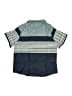Unbranded Stripes Blue Short Sleeve Button-Down Shirt Size 7 - 8 - photo 2