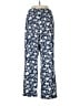 Lands' End Floral Blue Casual Pants Size M - photo 2