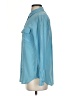 Equipment 100% Silk Blue Long Sleeve Silk Top Size S - photo 5