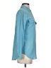 Equipment 100% Silk Blue Long Sleeve Silk Top Size S - photo 4