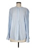 MNG Blue Long Sleeve Blouse Size 8 - photo 1