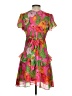 Milly 100% Polyester Tropical Pink Cocktail Dress Size 0 - photo 2