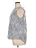 Dana Buchman 100% Polyester Chevron-herringbone Gray Sleeveless Blouse Size XL - photo 5