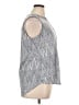 Dana Buchman 100% Polyester Chevron-herringbone Gray Sleeveless Blouse Size XL - photo 4