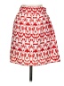 Buttons 100% Polyester Print Red Casual Skirt Size S - photo 1