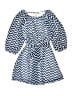 Speechless 100% Polyester Chevron-herringbone Blue Dress Size 10 - photo 1
