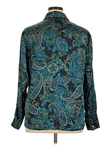 Jones New York Collection Long Sleeve Button-Down Shirt (view 2)