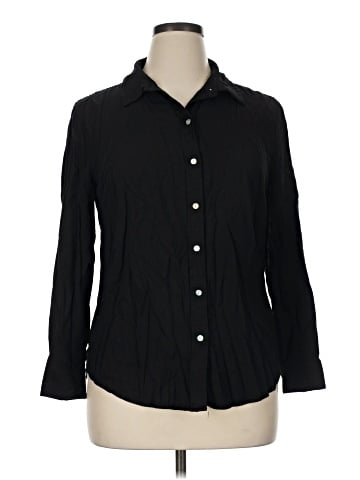 Brass Long Sleeve Button-Down Shirt (view 1)