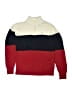 Tommy Hilfiger 100% Cotton Color Block Red Pullover Sweater Size 12 - 14 - photo 1