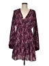 Shein 100% Polyester Floral Purple Casual Dress Size 8 - 10 - photo 1