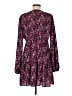 Shein 100% Polyester Floral Purple Casual Dress Size 8 - 10 - photo 2