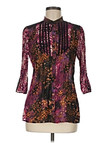 NY Collection 3/4 Sleeve Blouse (view 1)