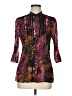 NY Collection Purple 3/4 Sleeve Blouse Size M - photo 1