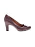 Clarks 100% Leather Burgundy Heels Size 9 - photo 1