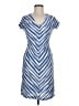 ECI Chevron-herringbone Blue Casual Dress Size M - photo 1