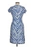 ECI Chevron-herringbone Blue Casual Dress Size M - photo 2