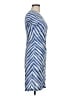 ECI Chevron-herringbone Blue Casual Dress Size M - photo 4