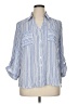 By & By 100% Polyester Stripes Blue 3/4 Sleeve Blouse Size XL - photo 1