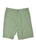 Lands' End 100% Cotton Solid Green Khaki Shorts Size XXL - photo 1