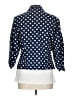 DressBarn Polka Dots Blue Blazer Size L - photo 2