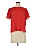 Lily White Red Short Sleeve Top Size S - photo 1