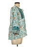 Assorted Brands 100% Rayon Teal 3/4 Sleeve Blouse Size L - photo 4