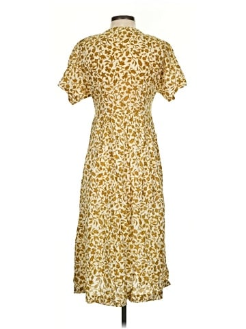 Madewell Button-Front Midi Dress in Batik Vine (view 2)