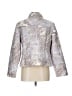 Chico's 100% Polyester Metallic Silver Jacket Size Lg (2) - photo 2