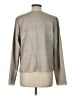 Eileen Fisher 100% Silk Metallic Gray Long Sleeve Silk Top Size L - photo 2