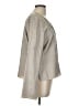 Eileen Fisher 100% Silk Metallic Gray Long Sleeve Silk Top Size L - photo 4