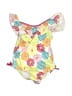 Gymboree Floral White One Piece Swimsuit Size 6-12 mo - photo 1