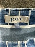 Jolt Stripes Blue Denim Skirt Size 13 - photo 4