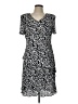 Connected Apparel 100% Polyester Animal Print Gray Casual Dress Size 12 - photo 1