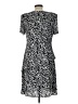 Connected Apparel 100% Polyester Animal Print Gray Casual Dress Size 12 - photo 2