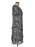 Connected Apparel 100% Polyester Animal Print Gray Casual Dress Size 12 - photo 4
