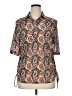 Amang NY Paisley Brown 3/4 Sleeve Blouse Size XL - photo 1