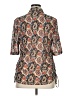 Amang NY Paisley Brown 3/4 Sleeve Blouse Size XL - photo 2