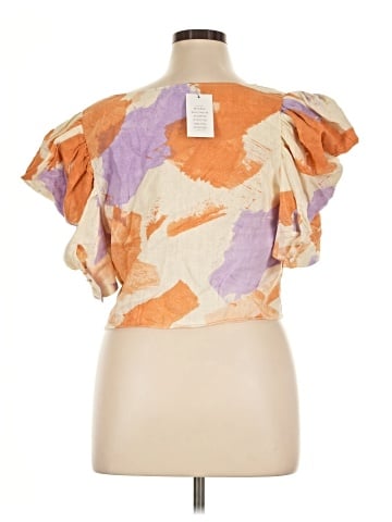 ELOQUII Short Sleeve Blouse (view 2)
